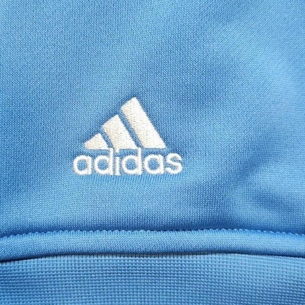 Adidas Pullover Mens Medium Blue Climalite 1/4 Zip Golf Sweatshirt Long Sleeve - Picture 9 of 10